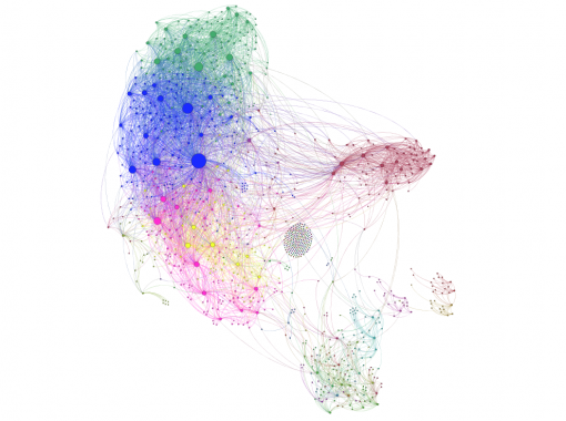 Social network visualization, person B