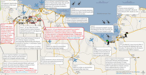 aviationist.com map NATO attacks on Libya